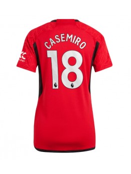 Manchester United Casemiro #18 Heimtrikot für Frauen 2023-24 Kurzarm
